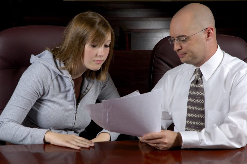 College Student meets with Student Defense Attorney